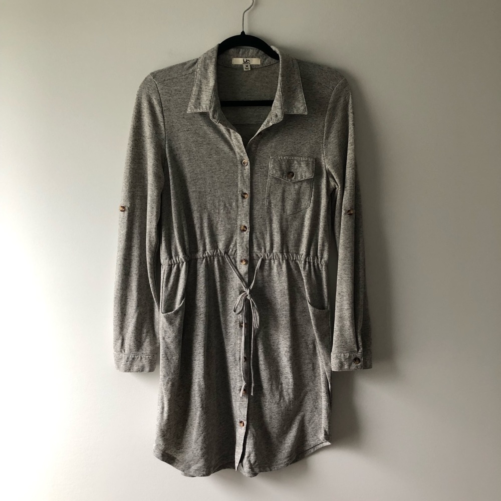 Ya Los Angeles grey lightweight sweatshirt dress